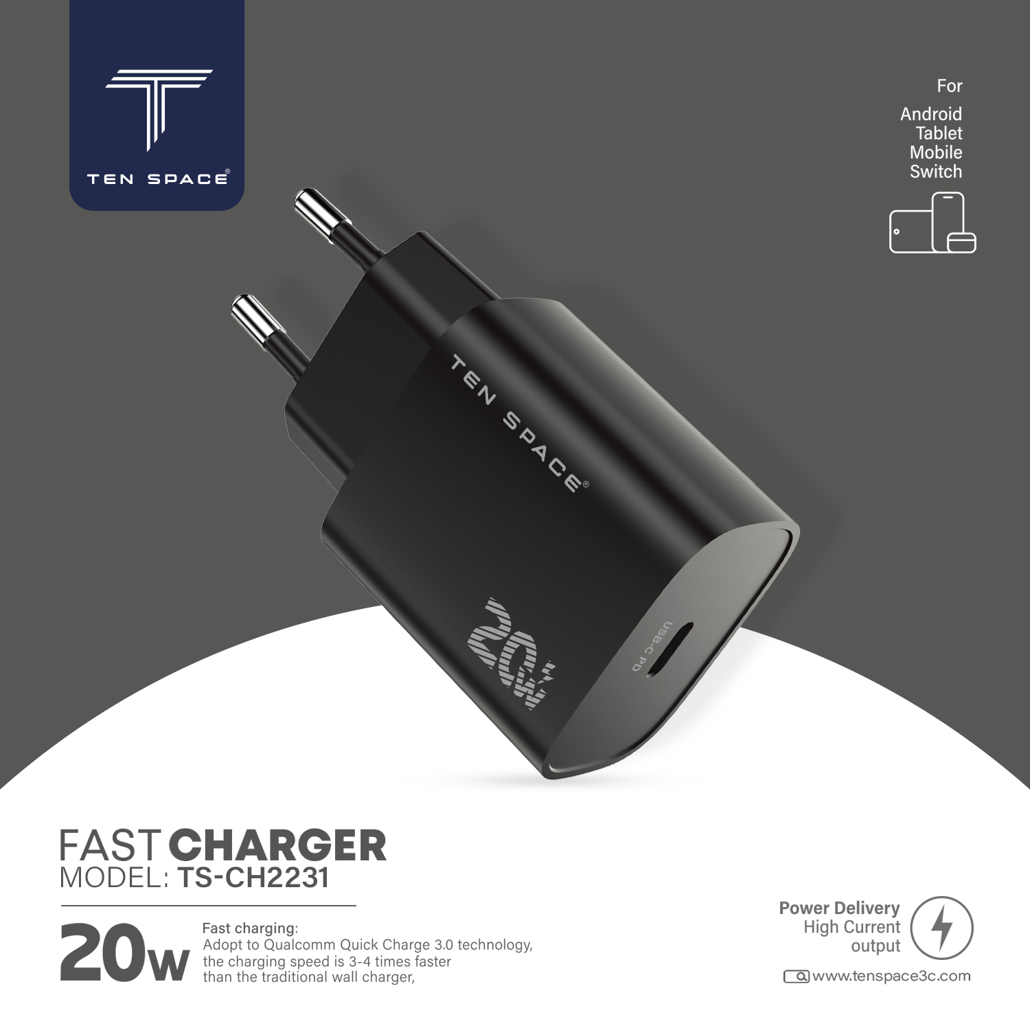 Chargeur rapide (TS-CH2231) – Image 3